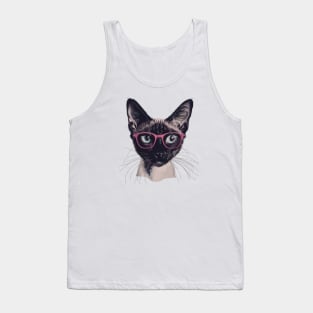 Specs and Whiskers Tank Top